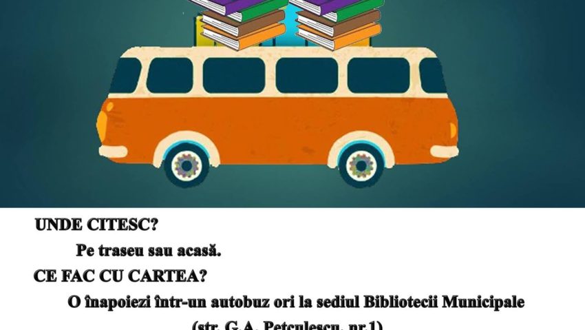 Minibiblioteca din autobuz revine pe traseu