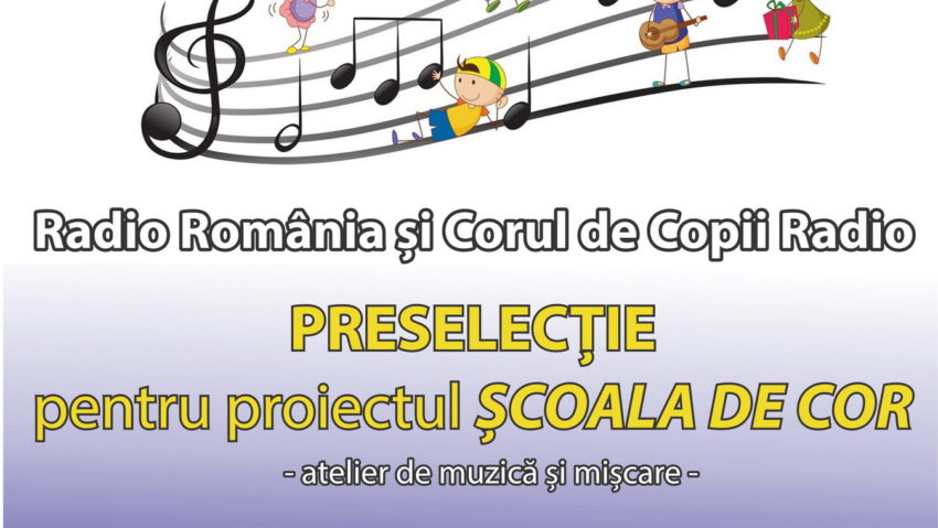 Corul de Copii Radio lansează un nou proiect pentru cei mici: „Școala de cor” – atelier de muzică și mișcare