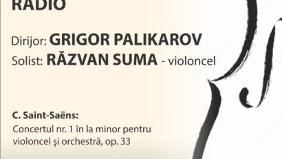 Violoncelistul Răzvan Suma cântă Saint-Saëns la Sala Radio