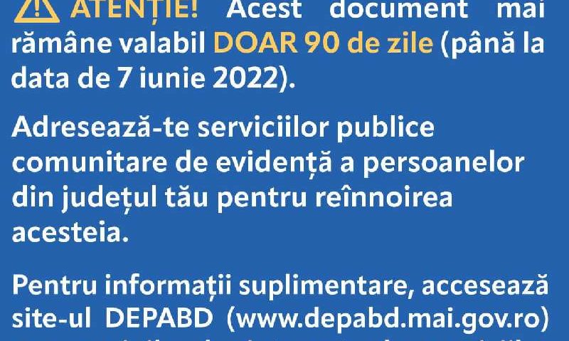 Documentele expirate trebuie schimbate în următoarele trei luni