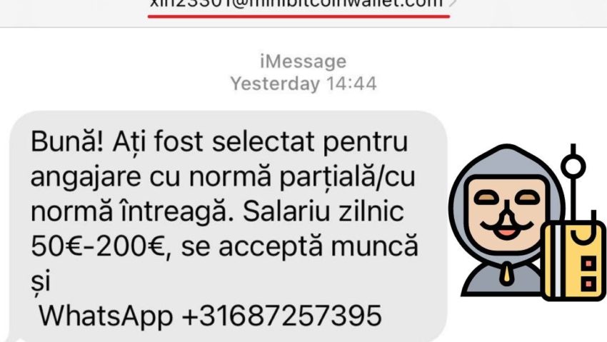 Avertisment: O nouă campanie înşelătoare se răspândeşte prin SMS