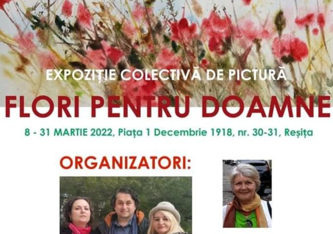 Flori pentru doamne pe simeze la Reşiţa