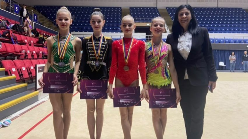 [FOTO-AUDIO] Gimnastele reşiţene, de şapte ori pe podiumul Cupei „Irina Deleanu”!