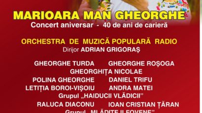 Ce mi-i drag mie pe lume, concert folcloric aniversar Marioara Man Gheorghe