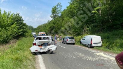 [FOTO-AUDIO] Accident cu victime la Colțan