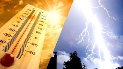 Meteorologii anunţă un sfârşit de săptămână canicular cu tunete şi fulgere