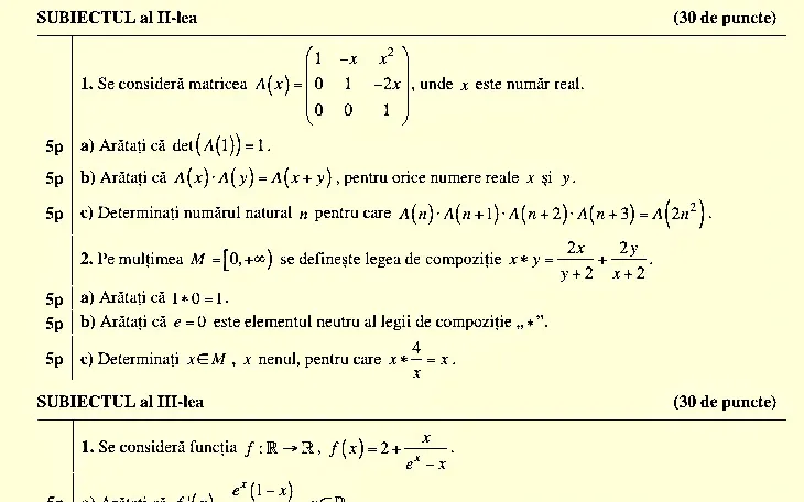 Bac2022: Rezolvarea subiectelor la matematică – profil matematică-informatică