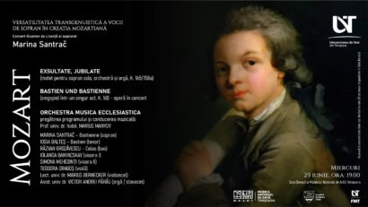 Proiect liric Mozart. La UVT, „Cultura este Capitală!”