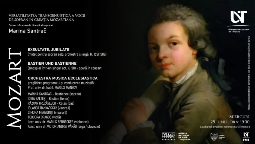 Proiect liric Mozart. La UVT, „Cultura este Capitală!”