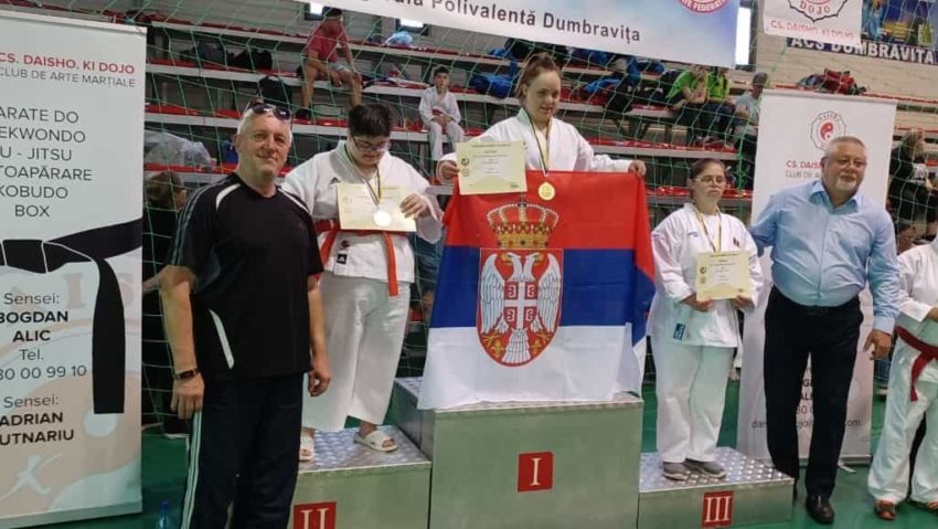 [FOTO] Daniela Doban, din nou pe podium la para-karate!