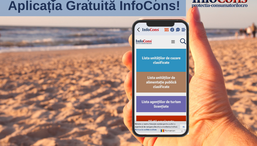 Vrei sa pleci în vacanţă? Atunci nu uita să îţi descarci Aplicaţia GRATUITĂ InfoCons