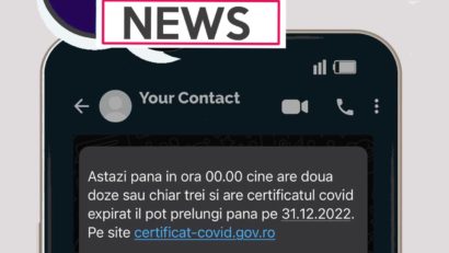 Ministerul Sănătății: Certificatul digital Covid se poate genera oricând din platformă, nu e condiționat de oră sau zi