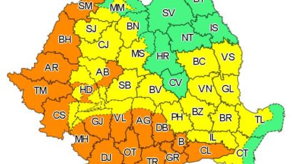 Caniculă şi disconfort termic accentuat în sudul şi vestul ţării pe parcursul zilei de marţi