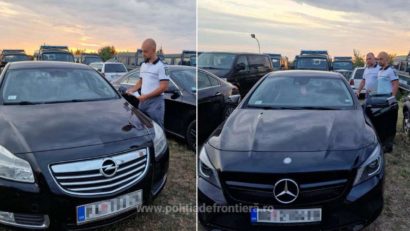 Două autoturisme căutate de autorităţile din Italia și Suedia, descoperite de poliţiştii de frontieră din P.T.F. Foeni