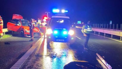 Accident mortal pe autostrada Timișoara – Arad, în urma coliziunii dintre un camion și un autoturism