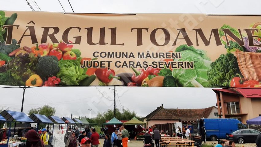 [AUDIO-FOTO] Târgul agricol de toamnă, un succes pentru Măureni şi pentru producătorii locali din Banat