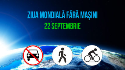 22 septembrie – Ziua fără mașini, marcată de elevii școlii gimnaziale nr. 7 din Reșița