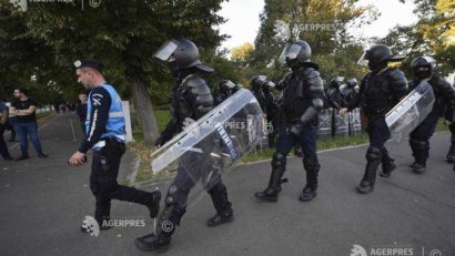 Jandarmeria: 7 amenzi, în valoare de 32.000 de lei, şi un dosar penal în urma protestului din Bucureşti