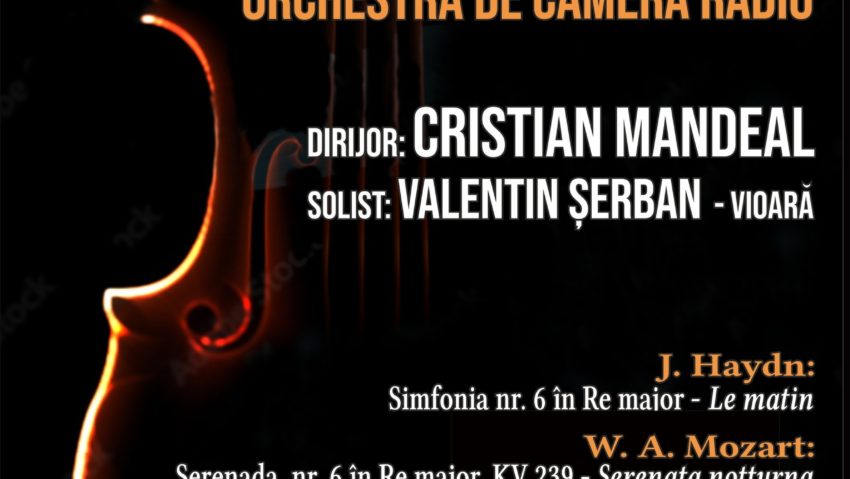 Dirijorul Cristian Mandeal și violonistul Valentin Șerban deschid stagiunea Orchestrei de Cameră Radio