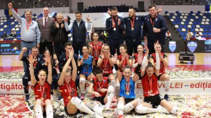 [AUDIO] Lugojul, în sărbătoare! Echipa de volei feminin a adus acasă Supercupa României