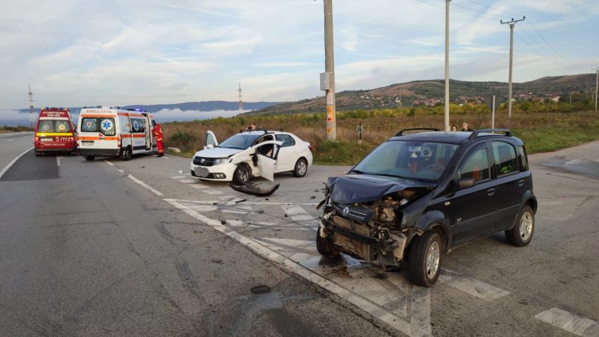 Un accident de circulaţie a avut loc pe centura ocolitoare a oraşului Dr. Tr. Severin