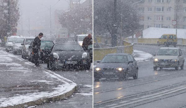 [AUDIO] La Reşiţa, ninsoarea NU cauzează probleme traficului rutier