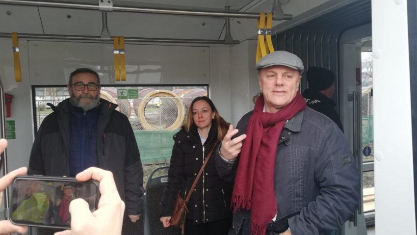 [FOTO] Tramvaiul revine în Reșița după 11 ani de pauză