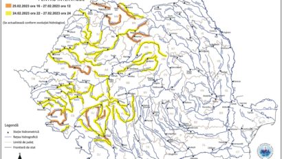 Caraș Severin: avertizare hidrologică, posibile depășiri ale cotelor de apărare, în următoarele ore