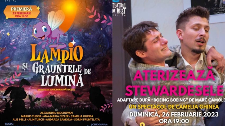 Teatrul de Vest încheie luna februarie cu o premieră pentru copii și o comedie spumoasă