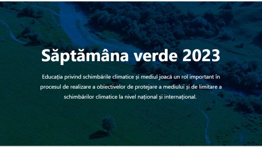 Platformă pentru „Săptămâna verde”, lansată de Ministerul Educației și Ministerul Mediului