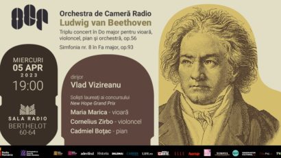 Triplul de Beethoven cu trei muzicieni multipremiați, la Sala Radio