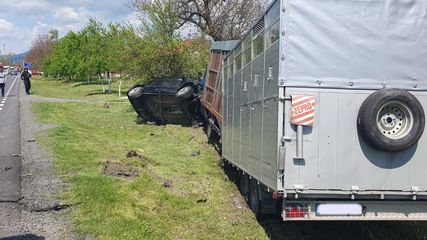 Accident rutier pe DN 6, în zona localității Constantin Daicoviciu