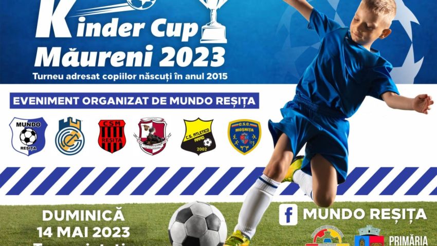 Kinder Cup revine la Măureni! Opt echipe vor participa la o sărbătoare a fotbalului juvenil