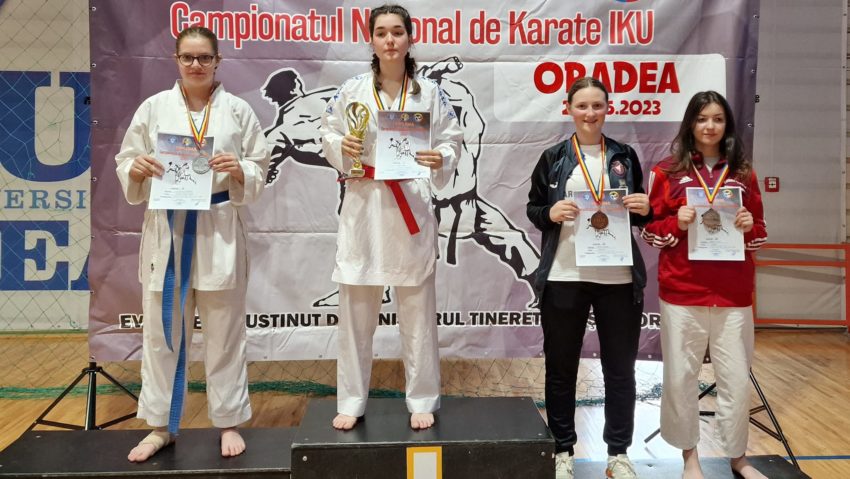 Reprezentantele clubului Sport Star Anina, pe podiumul Campionatului Naţional IKU!