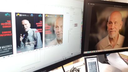 Artistul plastic Bogdan Piperiu și John Malkovich, împreună pe același afiș