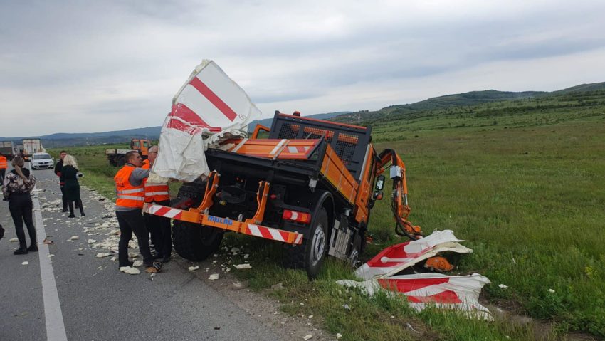 [FOTO] Accident la cosit pe centura Severinului