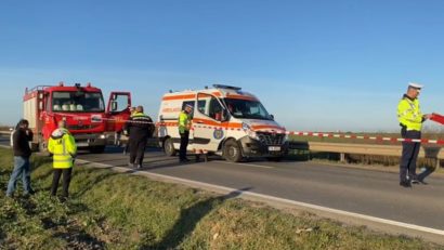 Accident pe DN 6, la ieșirea din Caransebeș