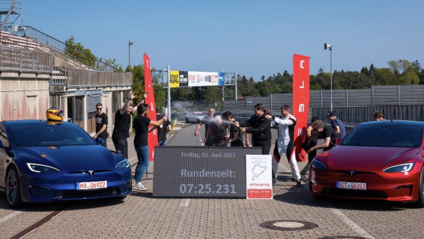 Tesla a stabilit un nou record la circuitul german Nürburgring