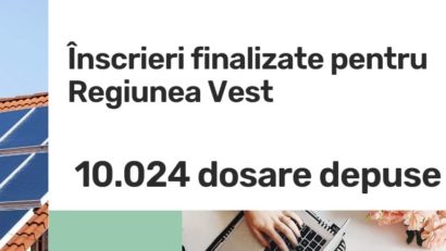 Casa Verde Fotovoltaice, regiunea Vest – peste 10.000 de cereri în două minute