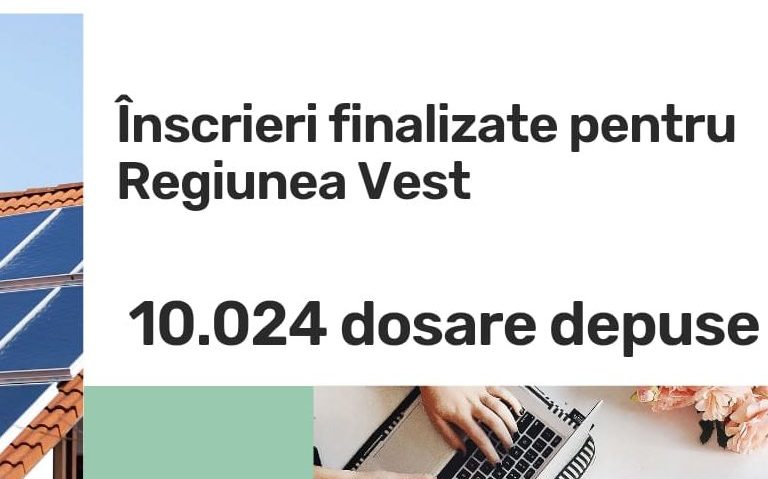 Casa Verde Fotovoltaice, regiunea Vest – peste 10.000 de cereri în două minute