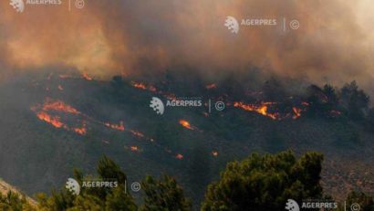 Un nou incendiu de vegetaţie a izbucnit în insula Rodos