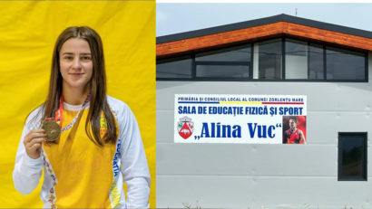 Alina Vuc, inspiraţie pentru viitorii campioni! La Zorlenţu Mare s-a deschis sala de sport care îi poartă numele