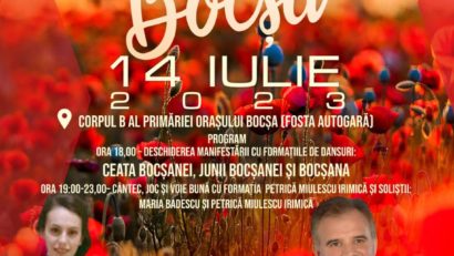 Petrica Miulescu Irimică şi Andra vor urca pe scena din Bocşa cu ocazia zilelor oraşului