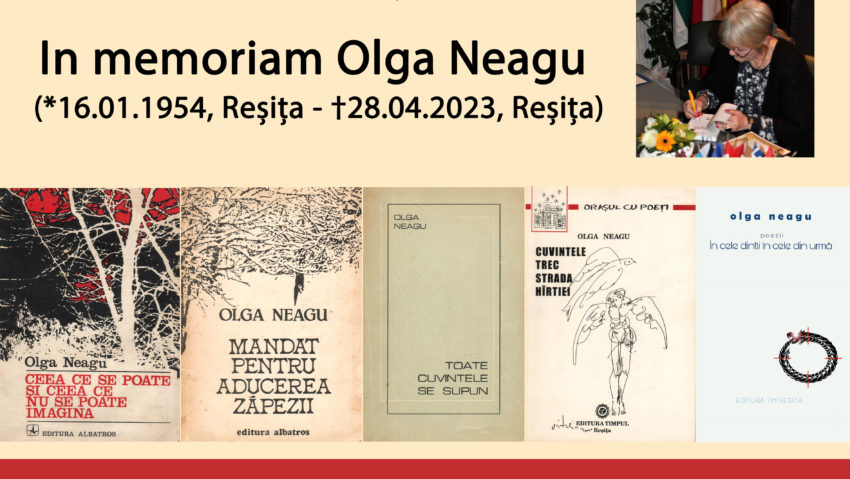 Olga Neagu comemorată la Biblioteca Germană din Reşiţa