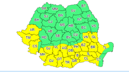 ANM – Val de căldură şi disconfort termic ridicat vineri în mai multe regiuni