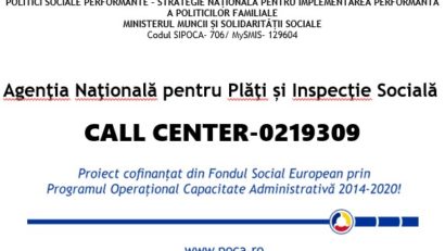 Număr unic de telefon pentru informaţii despre beneficiile de asistenţă socială