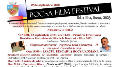 Bocșa Film Festival încheie la finalul acestei săptămâni maratonul cinematografic din Banatul Montan