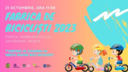 Micii biciclişti reşiţeni sunt invitaţi la concurs! Competiţia pe două roţi va avea loc în Parcul Siderurgistului