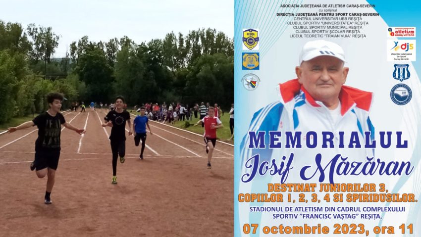 Sărbătoarea atletismului la Reşiţa! Memorialul Iosif Măzăran va reuni la start sute de sportivi din întreaga ţară