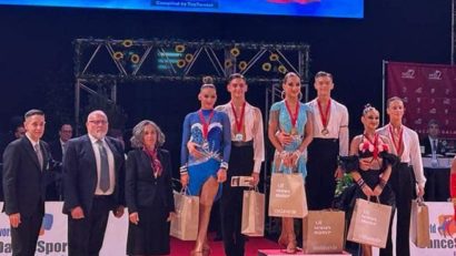 Mystic Reşiţa, din nou pe podiumul mondial! Marius Pădurean şi Adelina Stanciu se întorc cu argint din Portugalia